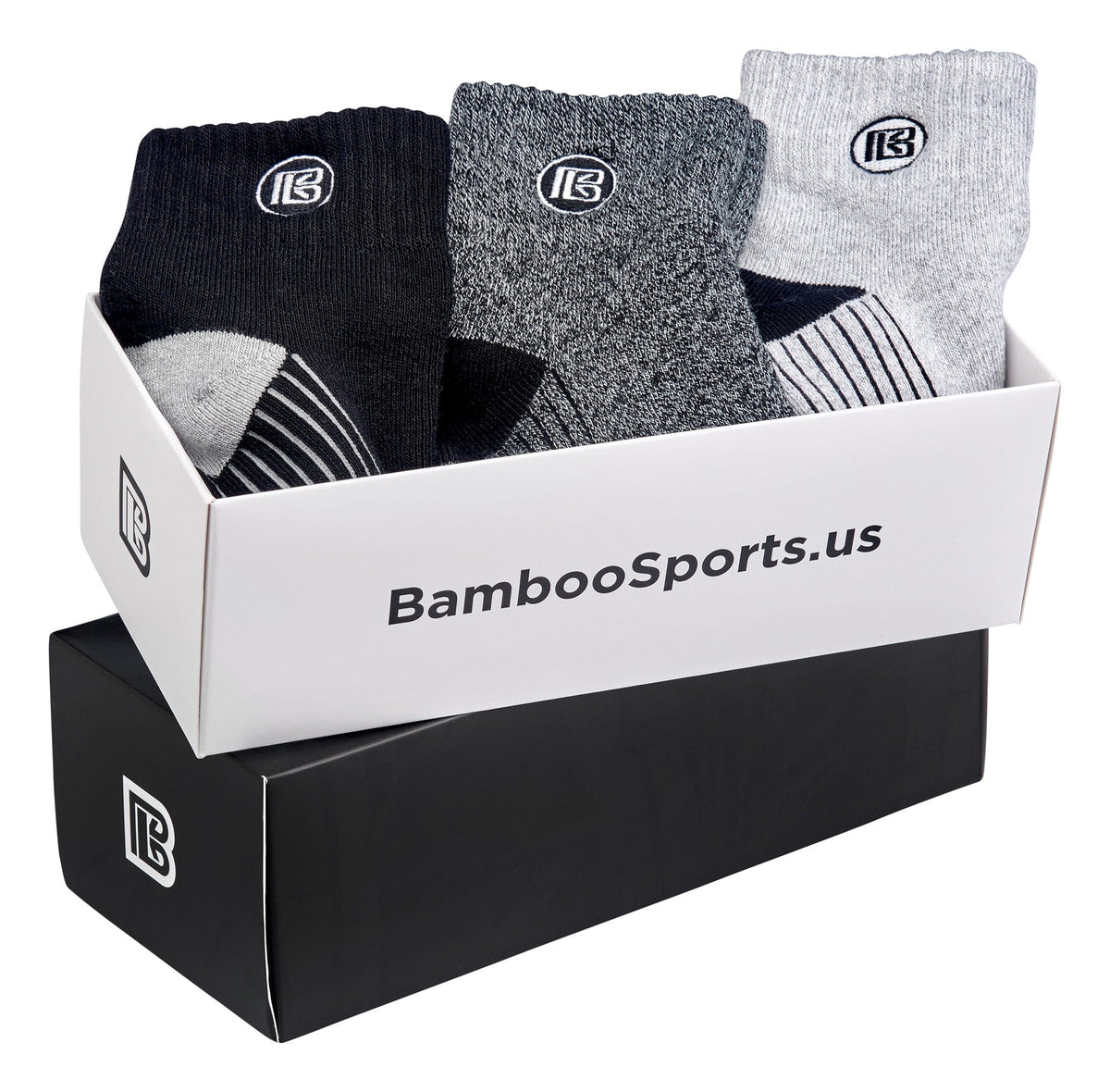 Men's Bamboo Quarter Crew Hiking Socks