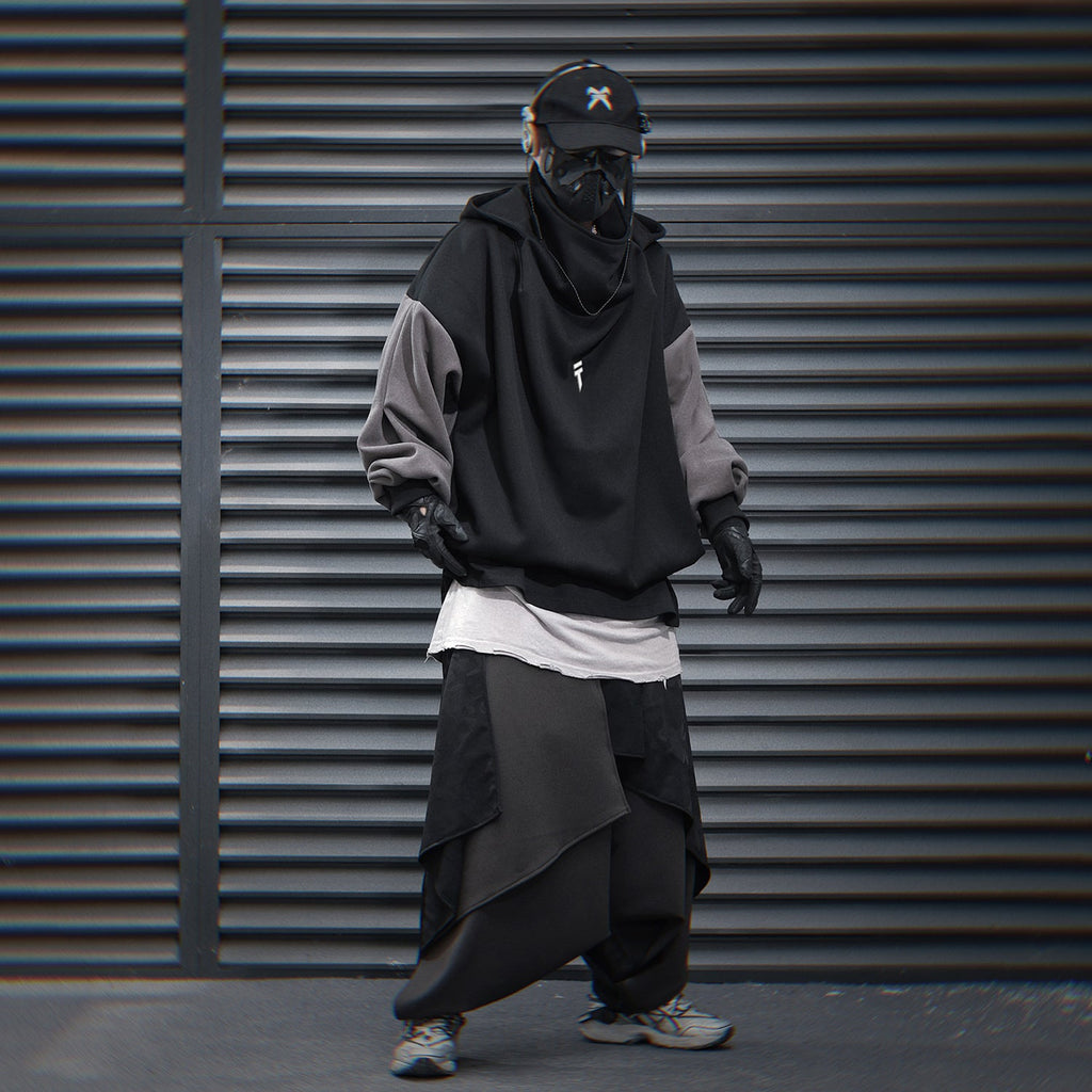 HiH51 Black T-Tech Men's Hoodie