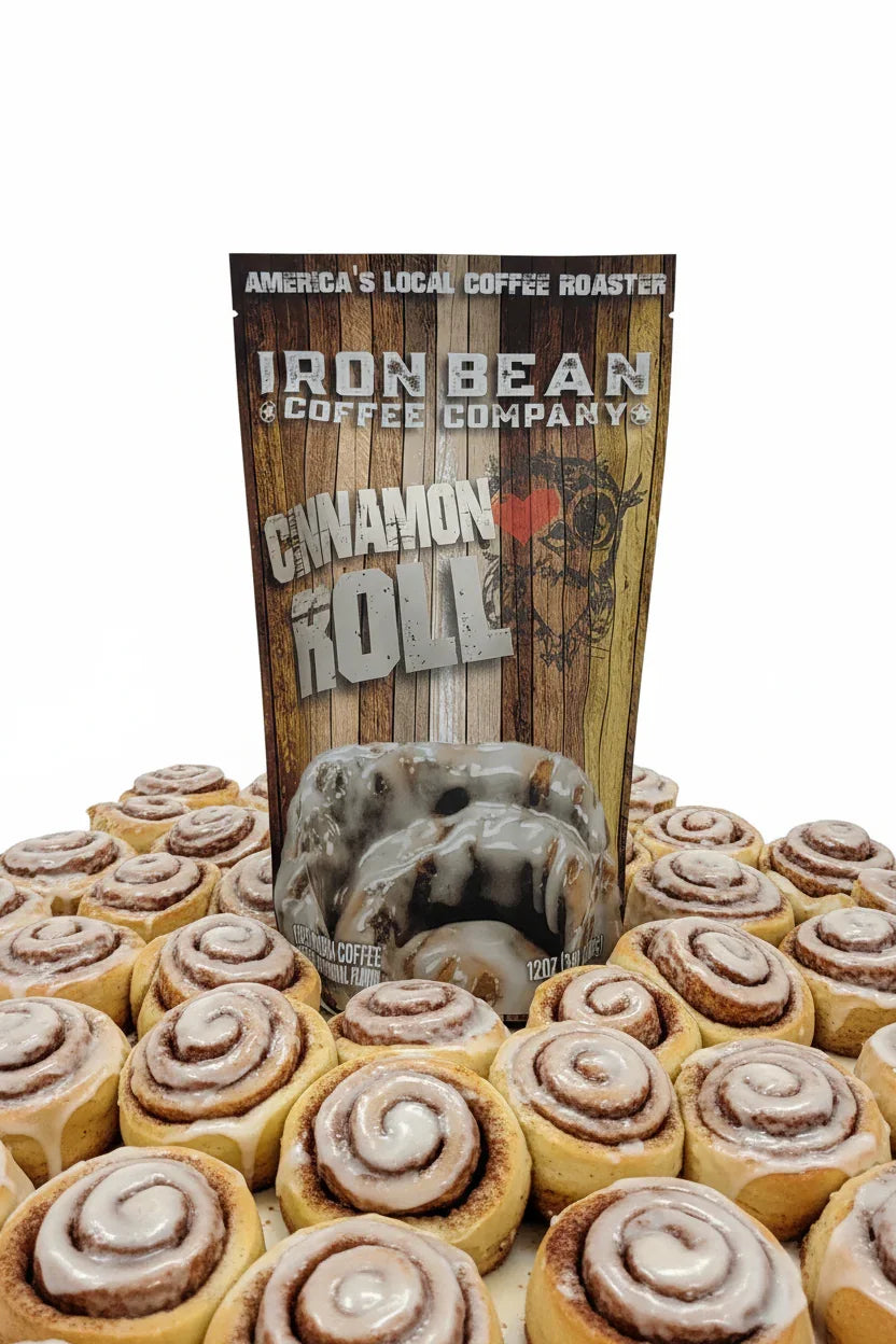 Cinnamon Roll Flavored Coffee Iron Bean