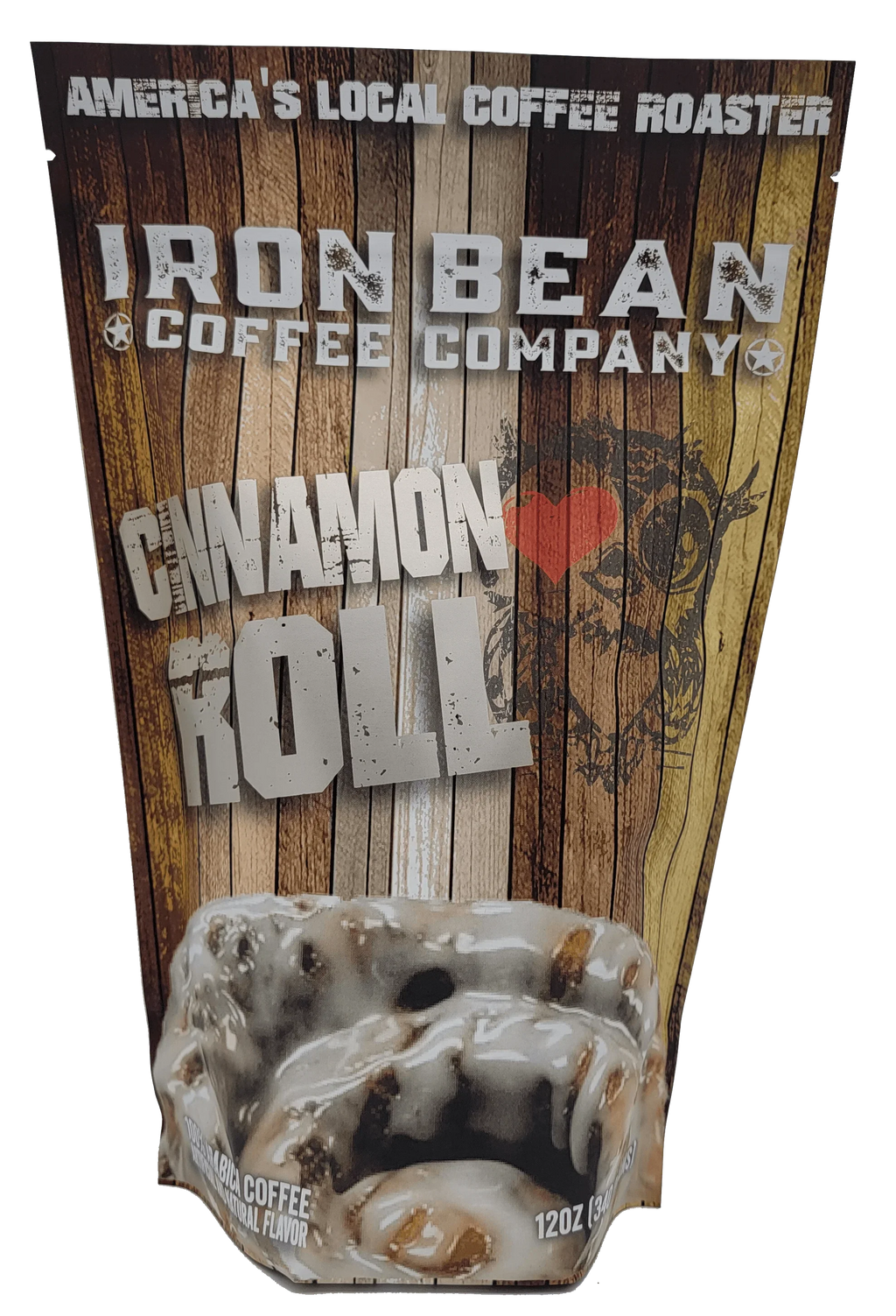 Cinnamon Roll Flavored Coffee Iron Bean