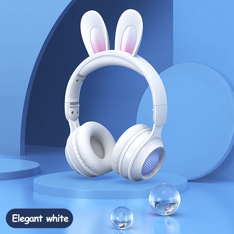 RGB Rabbit Ear Wireless Bluetooth Headphones
