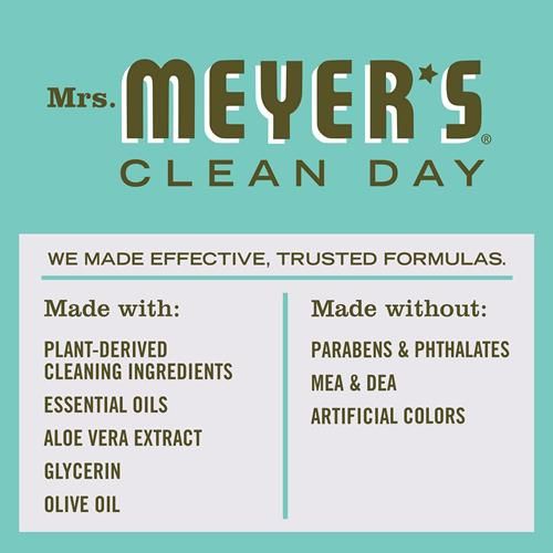 Mrs. Meyers Clean Day Hand Soap Refill, Made With Essential Oils, Biodegradable Formula, Basil, 33 Fl. Oz