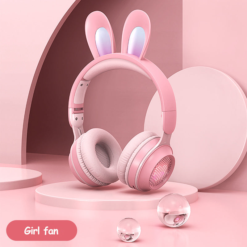 RGB Rabbit Ear Wireless Bluetooth Headphones