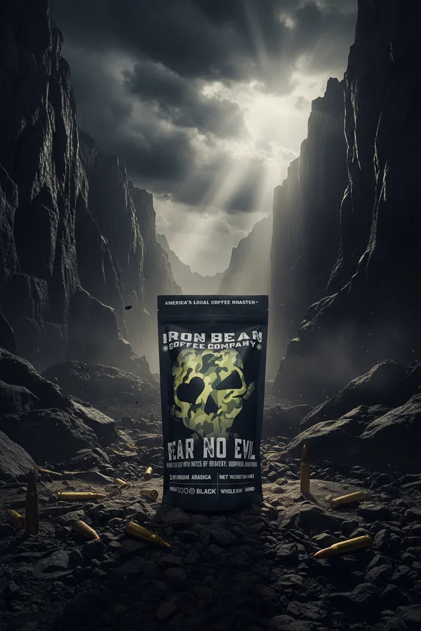 Fear No Evil Dark Roast Coffee | Bold, Smooth & Low-Acid | Iron Bean Coffee Co.