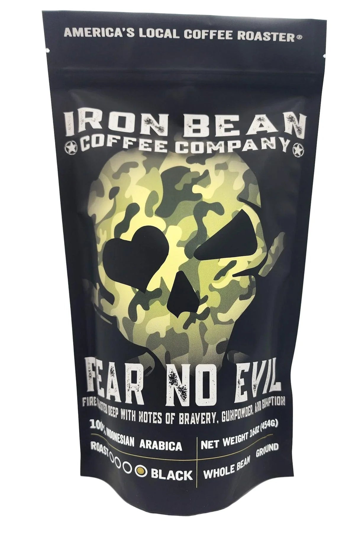 Fear No Evil Dark Roast Coffee | Bold, Smooth & Low-Acid | Iron Bean Coffee Co.