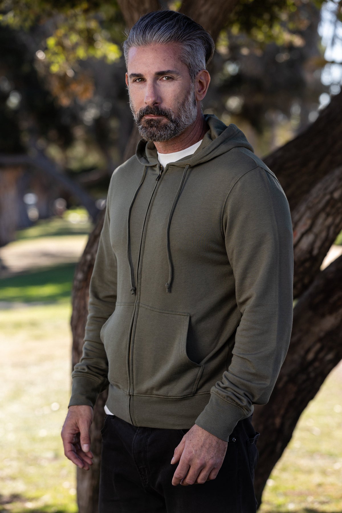 Men's Eco Full-Zip Bamboo French Terry Hoodie