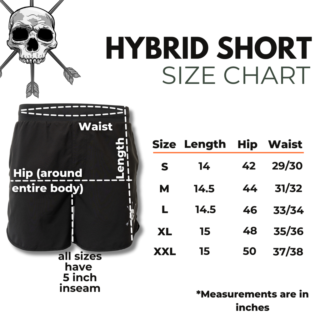Men's Hybrid Short Black