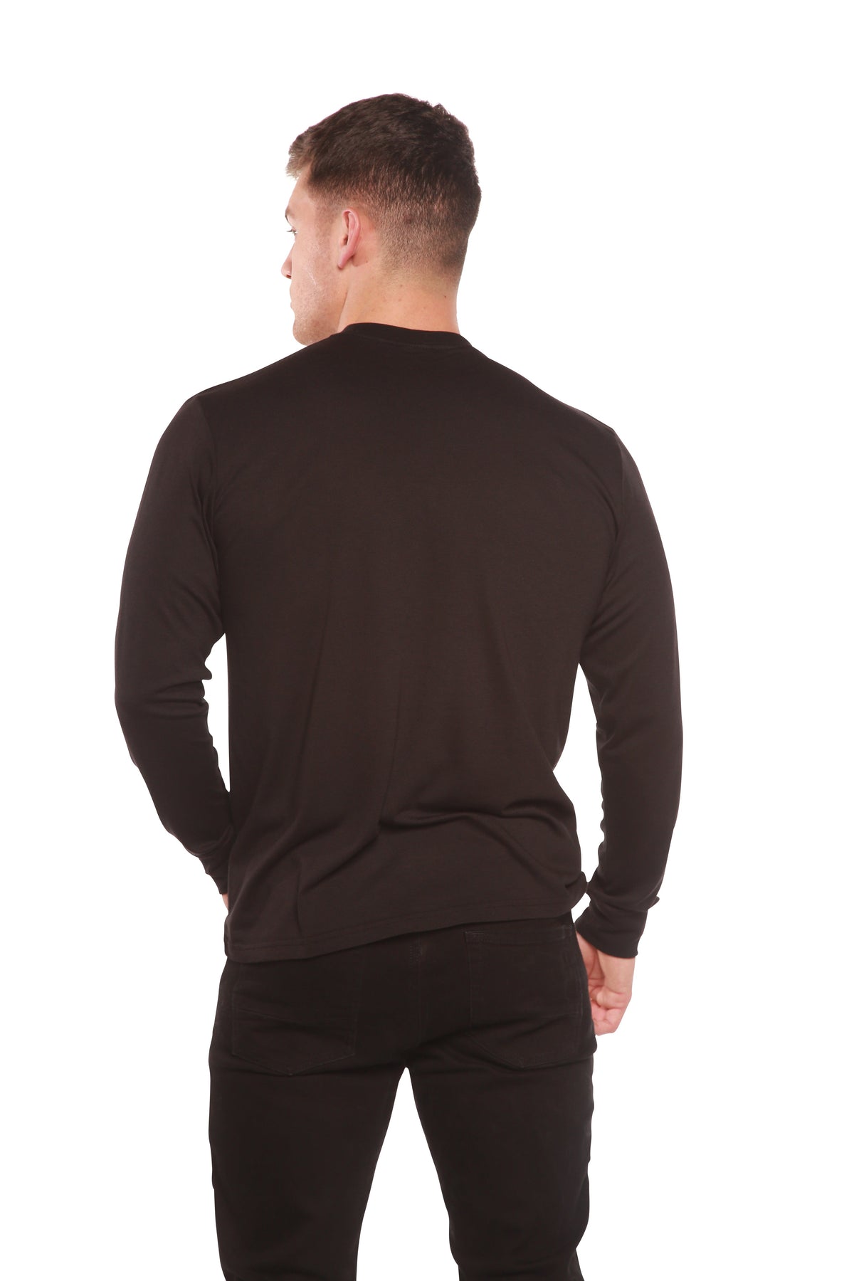 Men's Bamboo Viscose Organic Cotton Long Sleeve T-Shirt