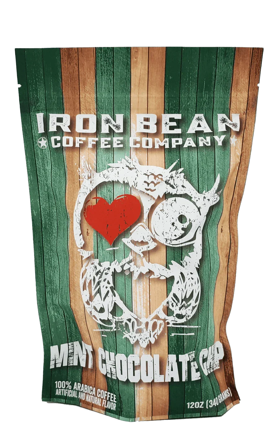Mint Chocolate Chip Flavored Coffee Iron Bean