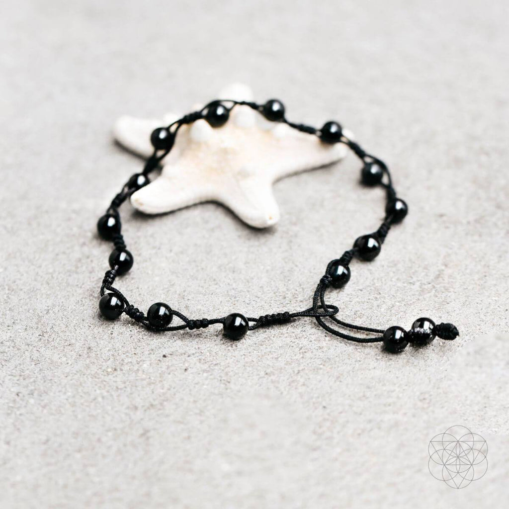 Rainbow Obsidian Grounding Anklet