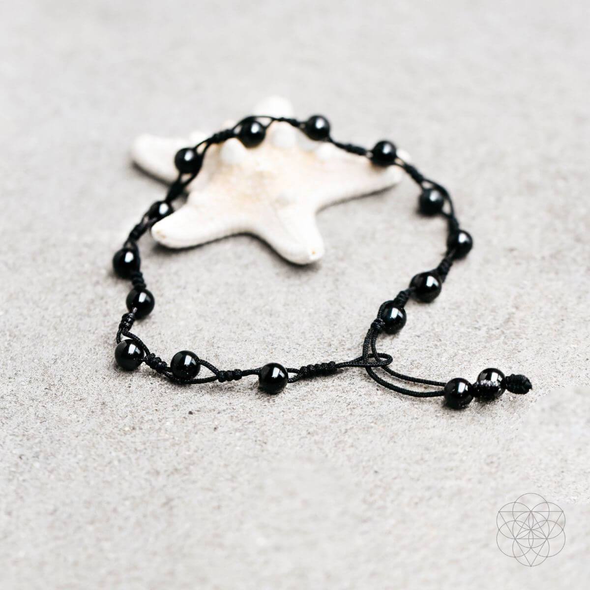 Rainbow Obsidian Grounding Anklet