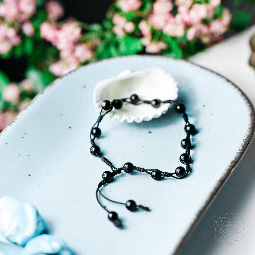 Rainbow Obsidian Grounding Anklet