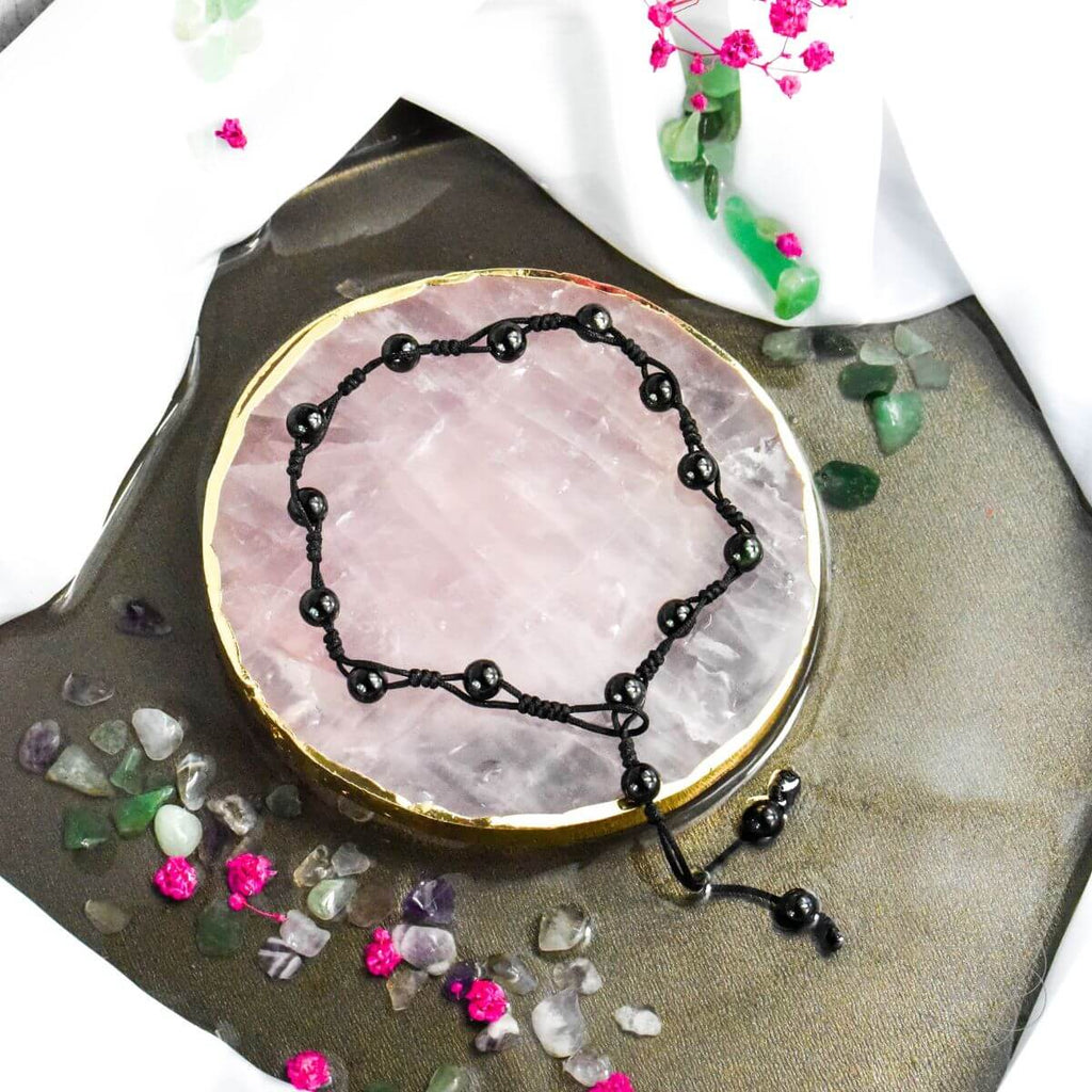 Rainbow Obsidian Grounding Anklet