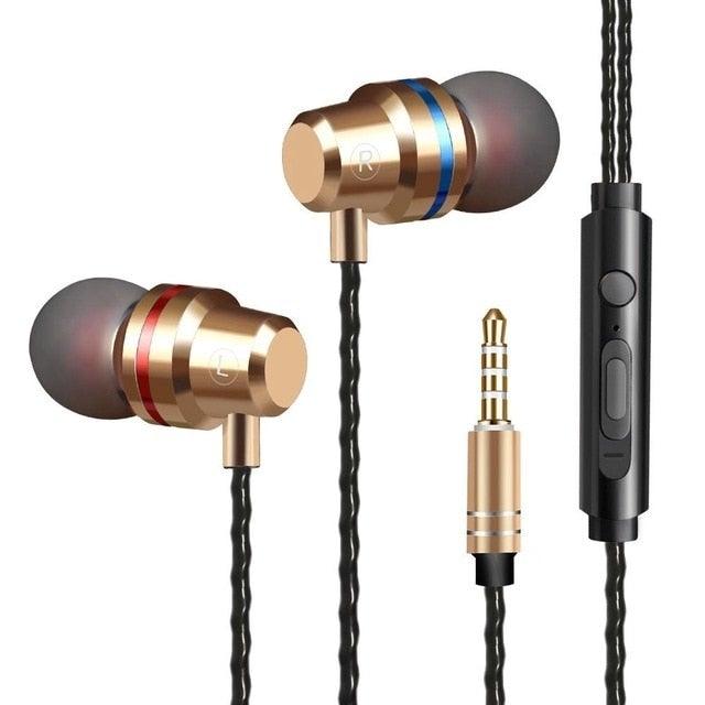 Wired In-Ear Earbuds with Noise-Reducing Mic