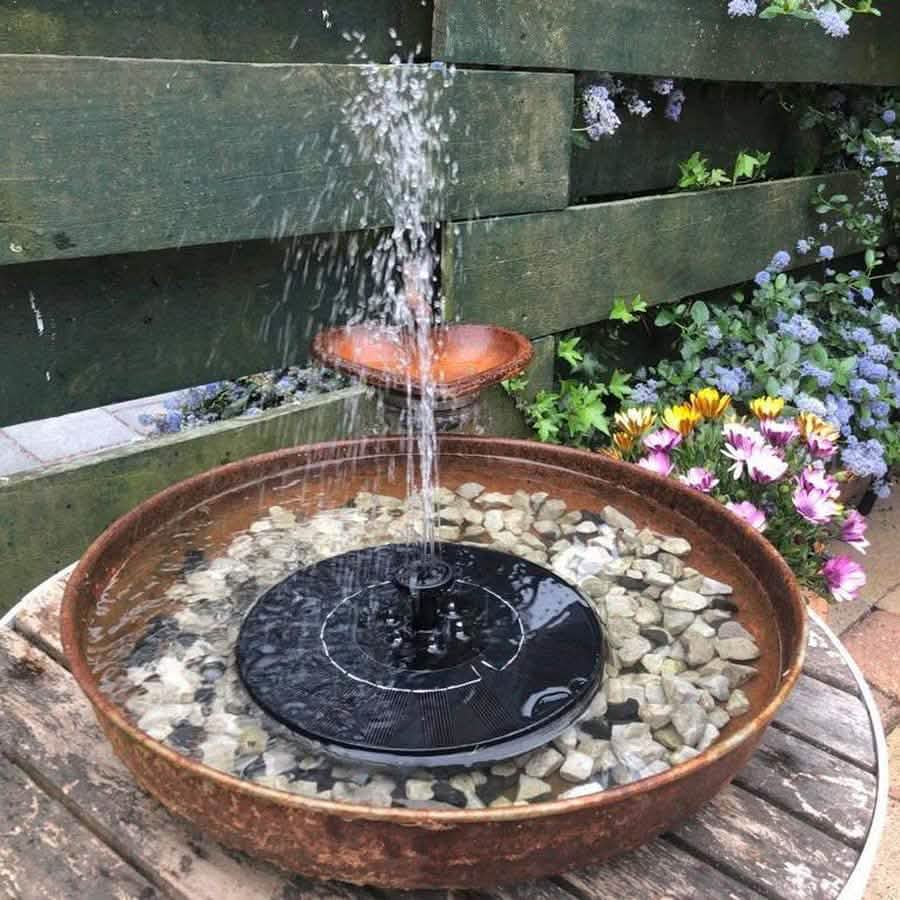 Solar-Powered Floating Garden Fountain Pump