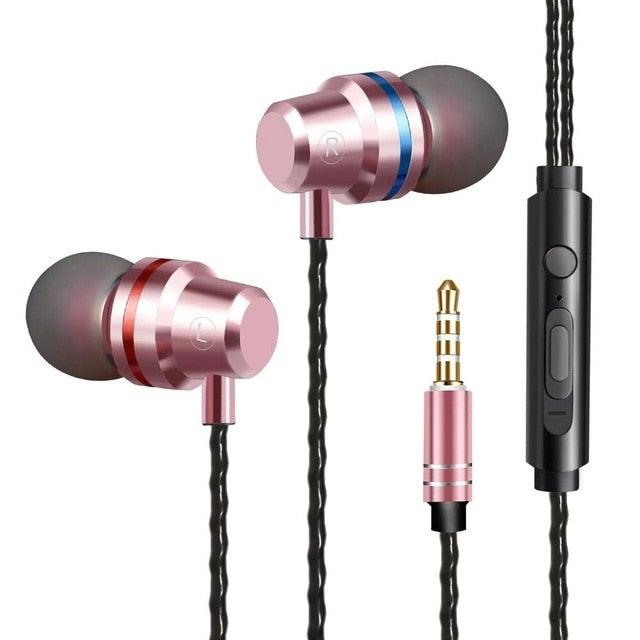 Wired In-Ear Earbuds with Noise-Reducing Mic