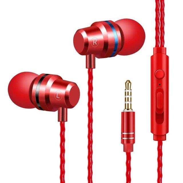 Wired In-Ear Earbuds with Noise-Reducing Mic
