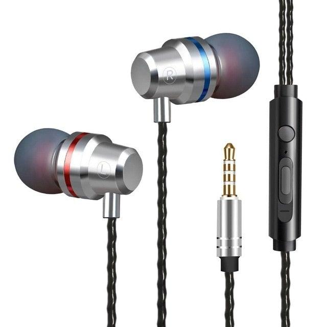 Wired In-Ear Earbuds with Noise-Reducing Mic