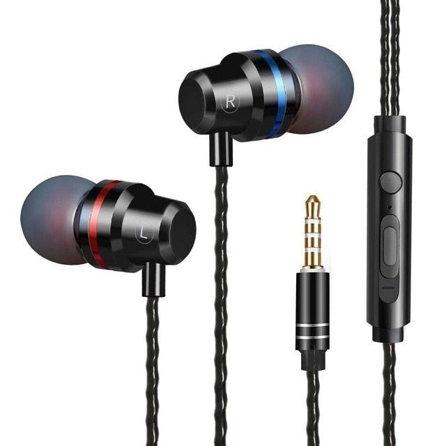 Wired In-Ear Earbuds with Noise-Reducing Mic